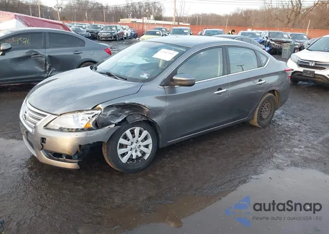 2015 Nissan Sentra S z USA, uszkodzony, nr VIN 3N1AB7AP9FY285026
